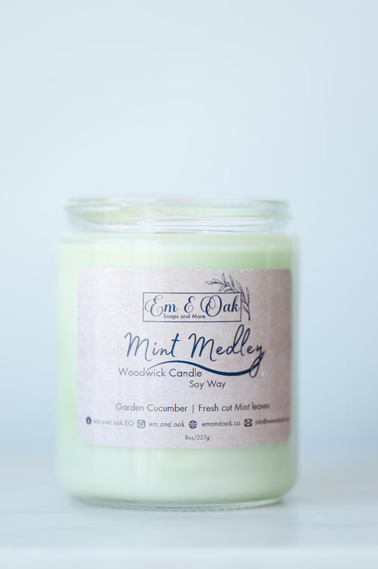 Wood Wick Candle - Mint Medley